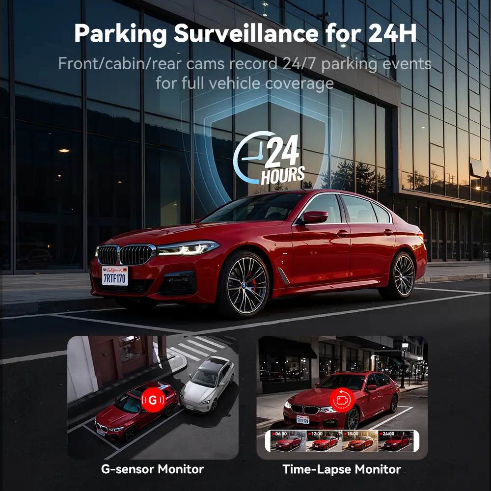 Redtiger F17 4K 3-Channel 5G Wifi Dash Cam - Image 8