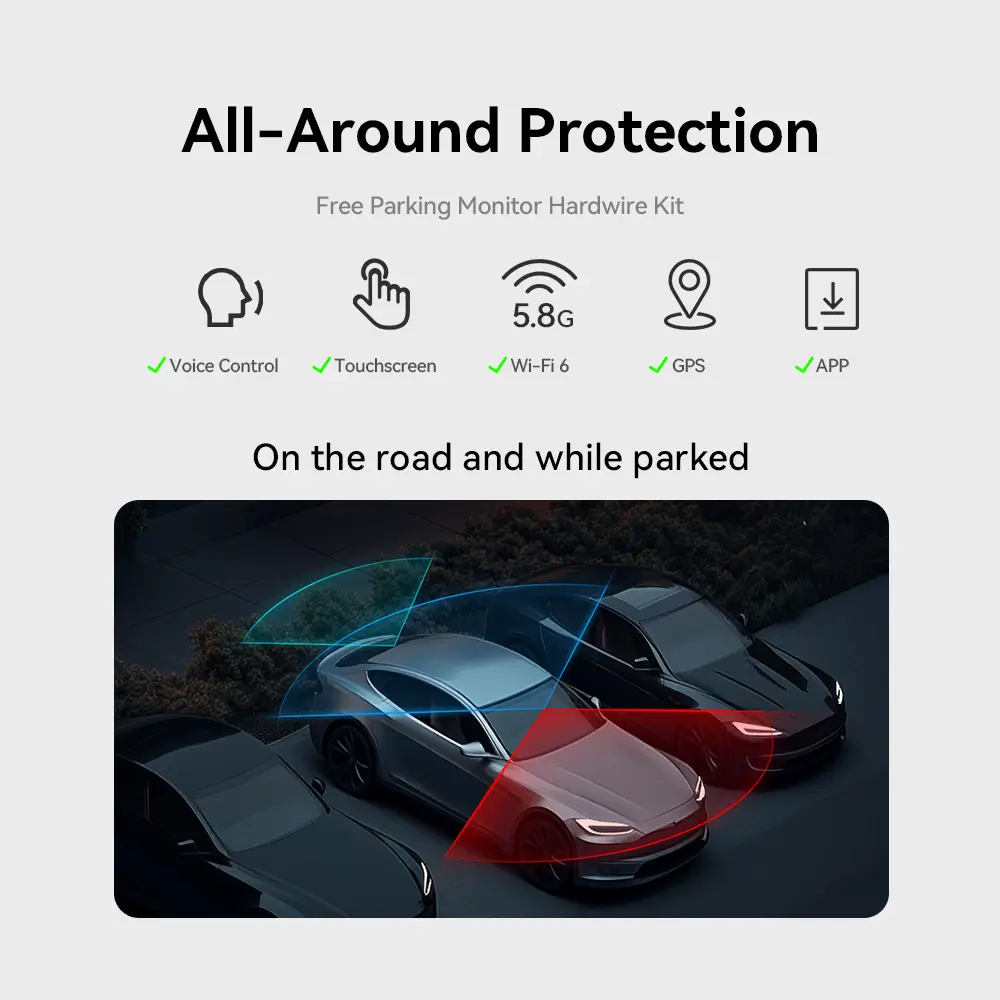 Redtiger F17 Elite 4K 3-Channel 24/7 Ultra-Colour Wi-Fi 6 Dash Cam - Image 5