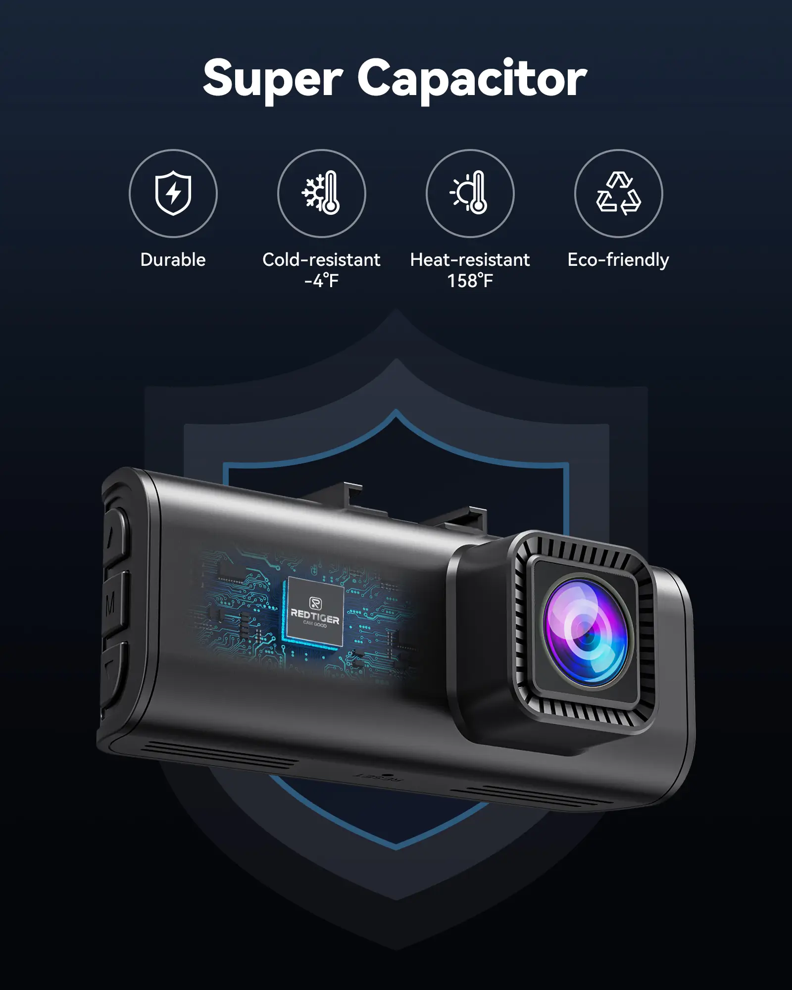 Redtiger F7NP 2-CH 4K Front Rear Dash Cam - Image 9