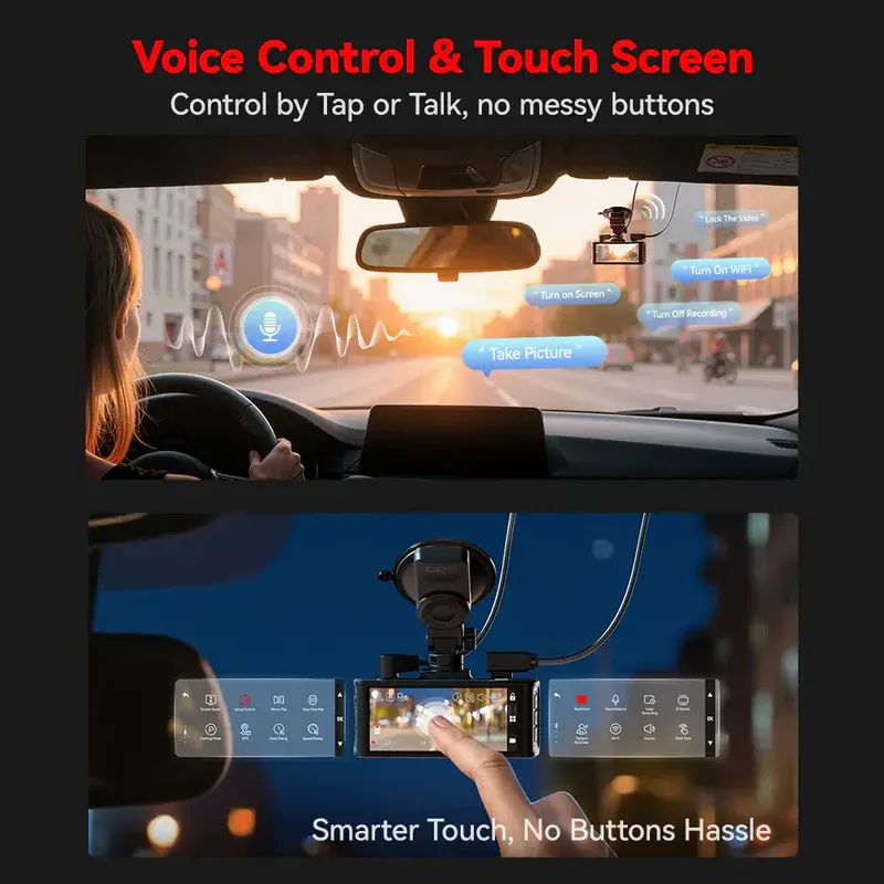 Redtiger F7NT Touch Screen 4K Dual Dash Cam - Image 5
