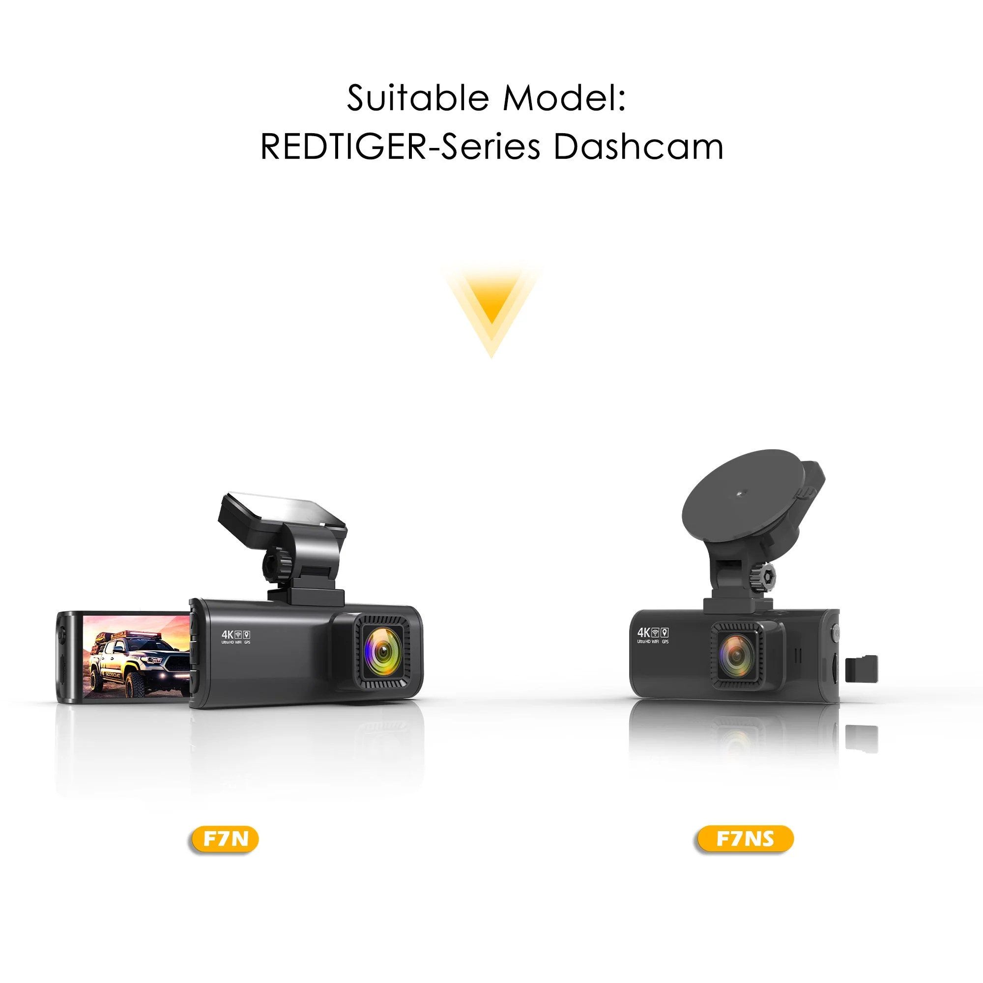 Redtiger In-Car 1080P Rear Back Up Camera For F7N/F17/F9 - Image 4